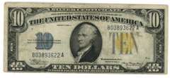 1934-A Series $10 North Africa Silver Certificate note