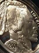 2001 P American Buffalo Proof Silver Coin Commemorative Coin BOX COA