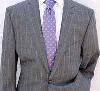 Phenomenal 2-Button Pin-Stripe Suit, Made In Italy