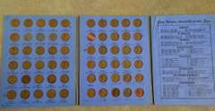 Estate Lot Of Coin Books With Coins