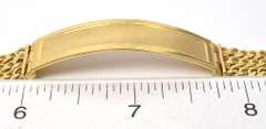 Heavy Engravable Bracelet in 14KT Yellow Gold