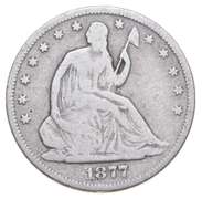 1877-CC Seated Liberty Half Dollar