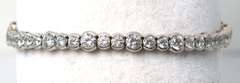 Sterling Silver White Stone Bracelet