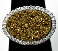 Sterling Silver Druze Ring