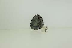 Silver-Tone Color Stone Pendant