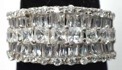 Sterling Silver CZ Cocktail Ring