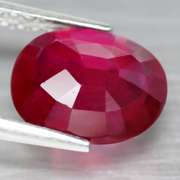 Fantastic 3.49ct oval cut rich blood red Ruby