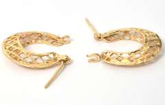 Captivating 14KT Yellow Gold Hoop Earrings