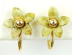 Vintage Krementz Gold-Filled Cuff & Earrings