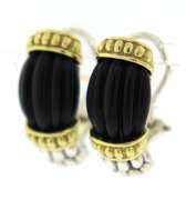Lagos Caviar Black Onyx Earrings