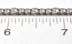 Sterling Silver White Stone Bracelet