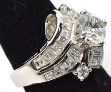 Sterling Silver CZ Bridal Type Ring