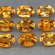 Ravishing 6.62ct 9pc golden Citrine set
