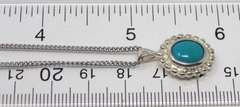 Sterling Silver Turquise Pendant on Chain