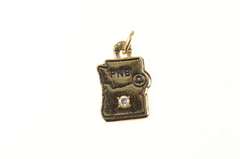 14K Yellow Gold PNB Pacific Northwest Bell Diamond Phone Charm/Pendant