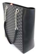 Micheal Kors Leather Trim Chain Handle Tote