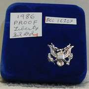 1986 PROOF Liberty Silver Dollar, no box
