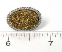 Sterling Silver Druze Ring