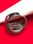 LADIES 14K WHITE GOLD DIAMOND TWIST DESIGN RING