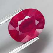Vivid blood red 3.16ct Ruby from Madagascar