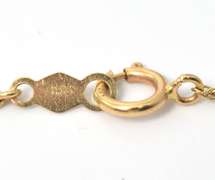 Free-Form Green Stone & Diamond Necklace in Yellow Gold