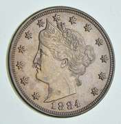 1884 Liberty V Nickel