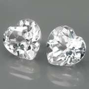 Superb 4.29ct high fire 8x8mm diamond white Topaz