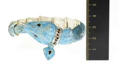 Sterling Silver Melesio Villarreal Taxco Enamel Ornate Snake Bracelet
