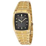 Citizen Eco Drive Black Dial Yellow Gold-tone Watch