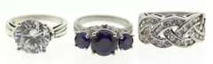 Lot of 11 Sterling Silver Rings