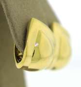 Gorgeous 18kt YG Triangle Button Earrings
