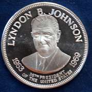 Sterling Silver Lyndon B Johnson