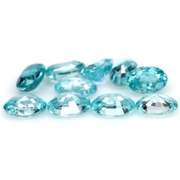 Brilliant 7.72ct sky blue Zircon set