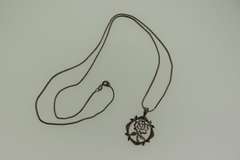 Italian Sterling Silver Flower Necklace