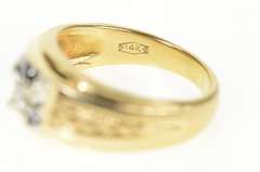 14K Yellow Gold 0.15 Ct Men's Art Deco Diamond Wedding Ring