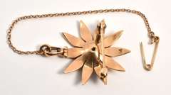 Antique Seed Pearl Starburst Brooch