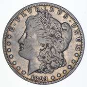 1893-O Morgan Silver Dollar