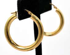 Classic 14KT Yellow Gold Hoops