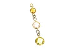 18K Yellow Gold David Yurman Peridot Topaz Citrine Charm/Pendant