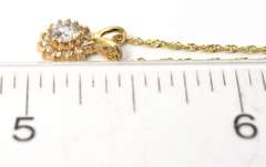 Dainty Diamond Necklace in 14KT Yellow Gold