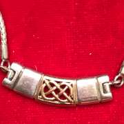 14K GOLD AND SILVER NECKLACE