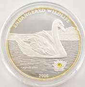 2006 Mongolia 500 Tugrik - The Swan - 25 Grams .925 Silver Proof - Box
