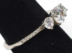 Sterling Silver CZ Cocktail Ring