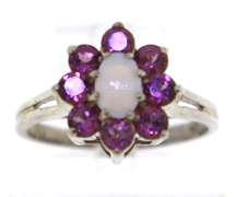 Sterling Silver Opal Ring