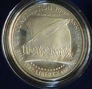 1987 PROOF Constitution Silver Dol