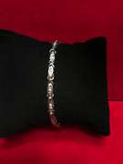 LADIES 14K WHITE GOLD DIAMOND BRACELET
