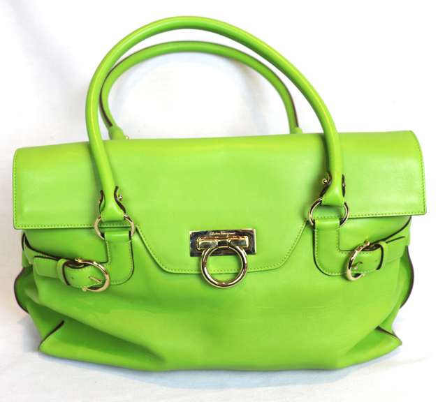 Salvatore Ferragamo Gina Satchel Leather Bag