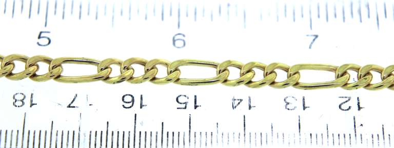 Amazing 18kt Figaro Link Bracelet