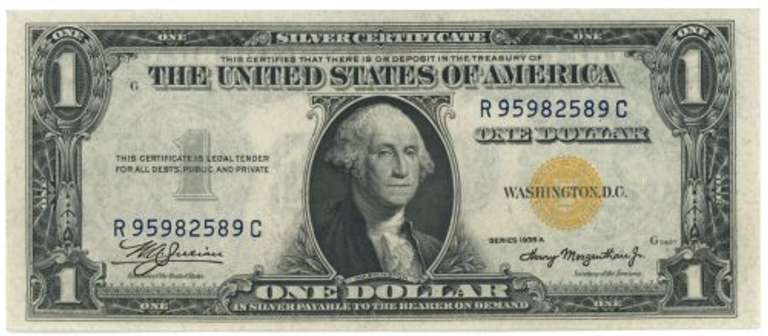 Nice CU 1935A Series $1 North Africa Silver Certificate