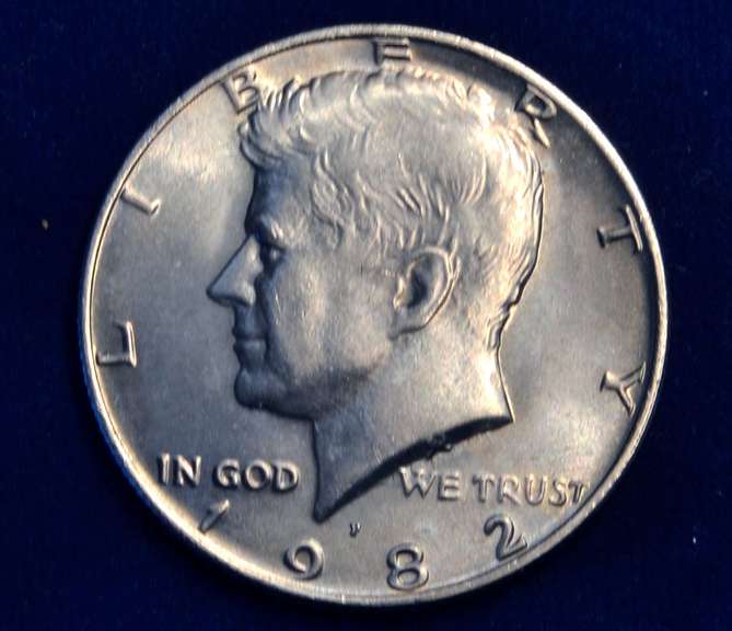 1982 P Half Dollar Error No FG UNC